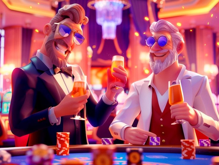 Pemain mencermati permainan blackjack langsung di meja ojol slot dengan dukungan chat real-time